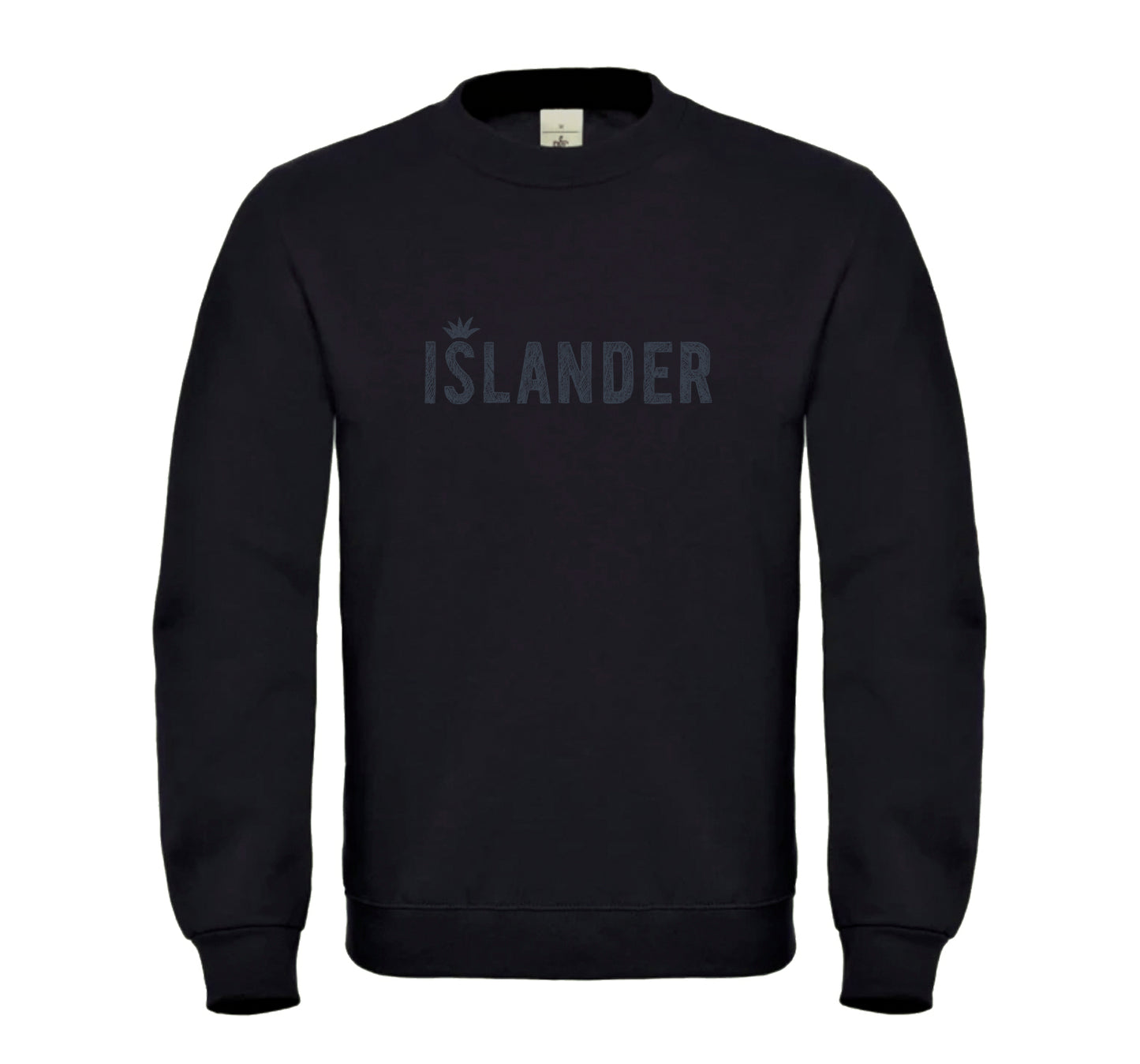 Sweatshirt Black with Metallic Print