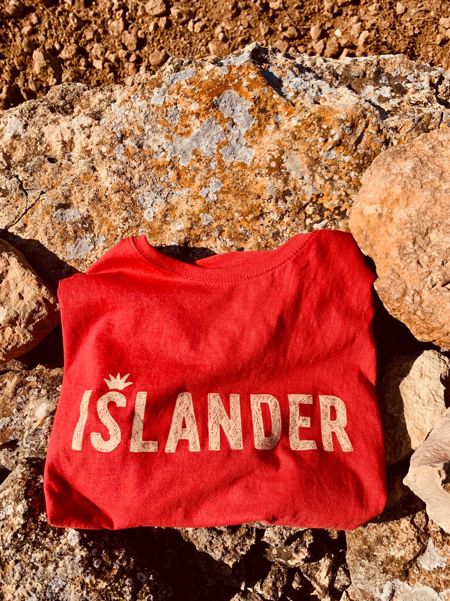 Sweatshirt Vintage R4 Red with Sand Print