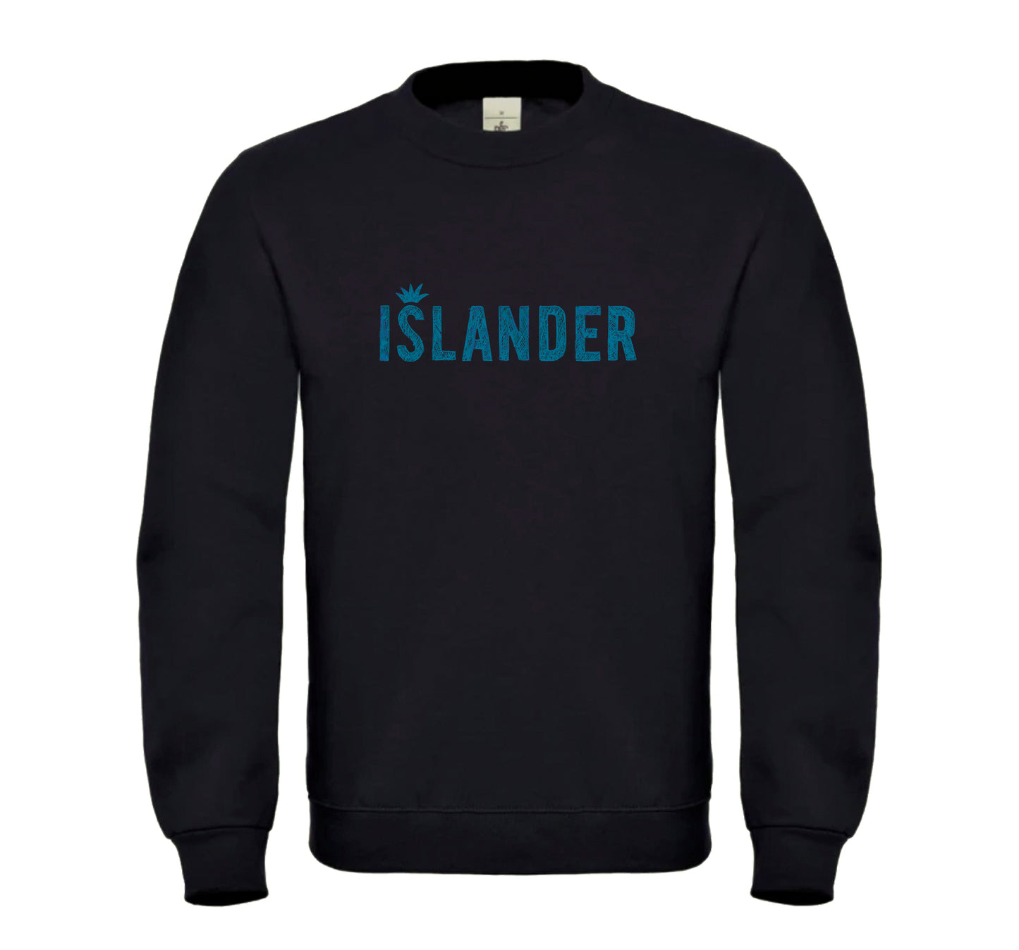 Sweatshirt Black with Metallic Print