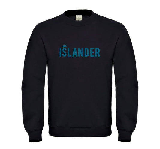 Sweatshirt Black with Metallic Print