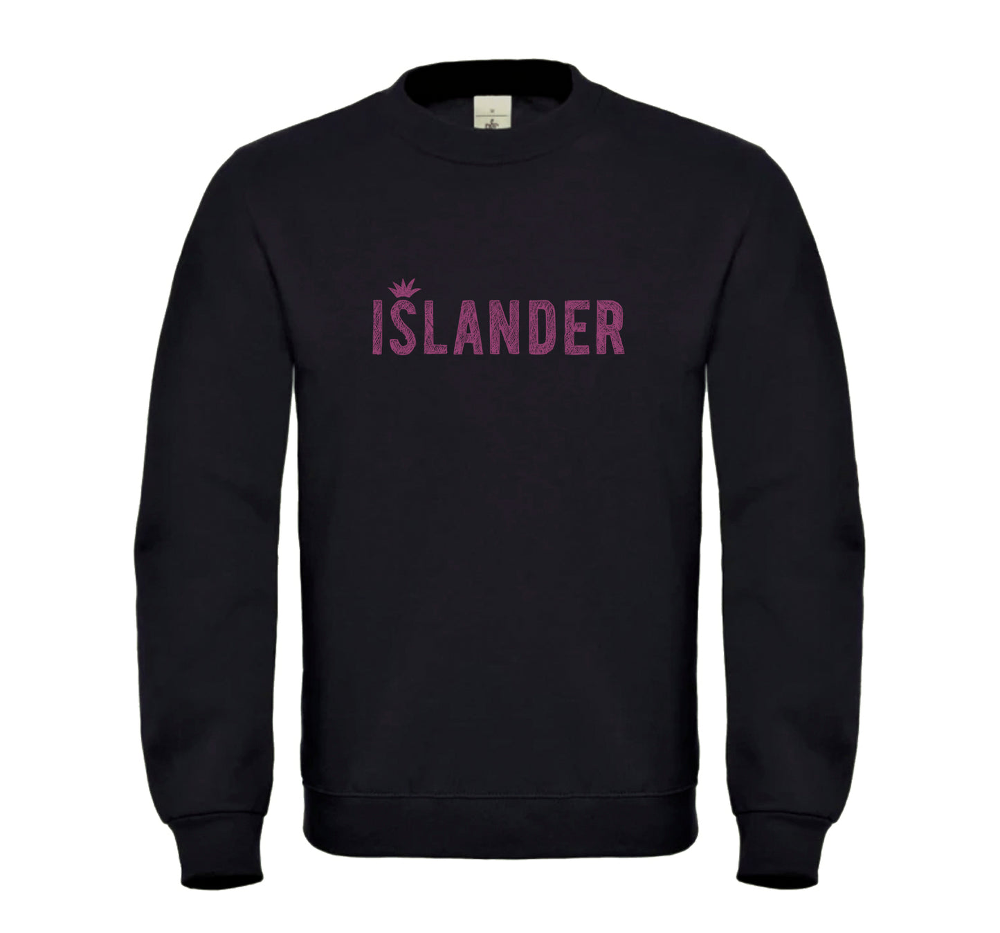 Sweatshirt Black with Metallic Print