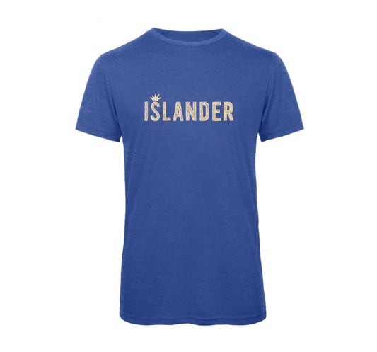 T-Shirt Vintage Blue with Sand Print