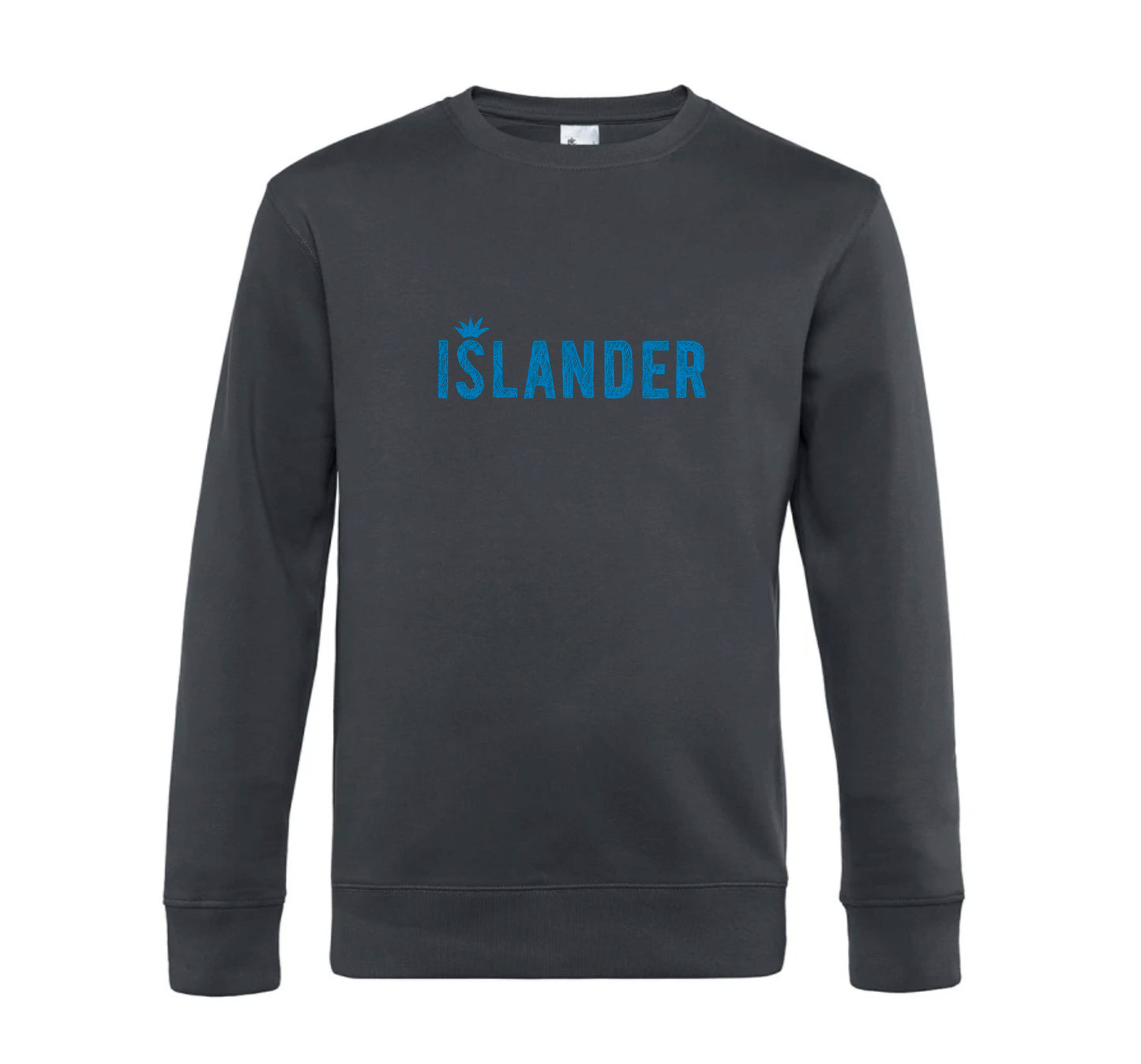 Sweatshirt Gris Anthracite Grey with Sea Print