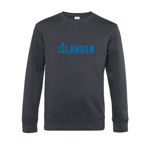 Sweatshirt Gris Anthracite Grey with Sea Print
